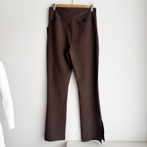 Epoque Evolution Jet Set flare Side Slit Pants Brown 10 - Picture 12 of 13